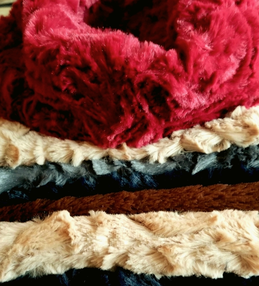 NEW Soft Faux Fur Infinity Scarf Gray - Picture 2 of 4